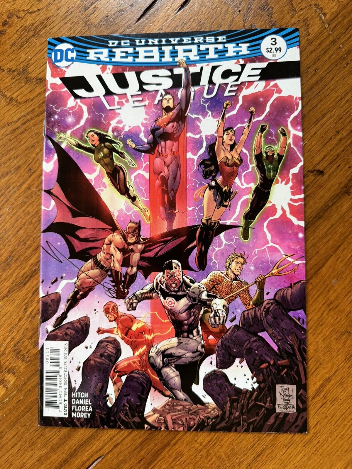Justice League #3 (DC Comics, October 2016)- Bagged & Boarded