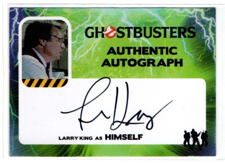 2016 Cryptozoic Ghostbusters Larry King as Himself Auto Autograph Card #LK
