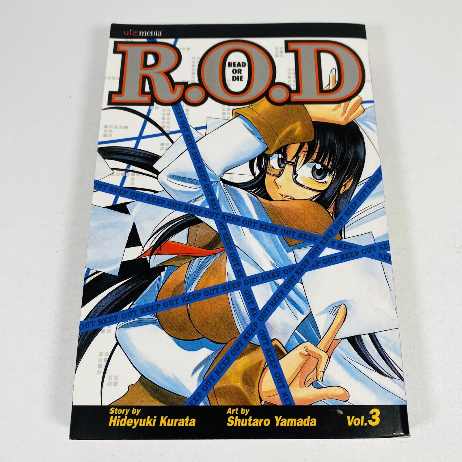 R.O.D READ OR DIE Vol 3 Manga by Hideyuki Kurata First Printing Viz Media Anime