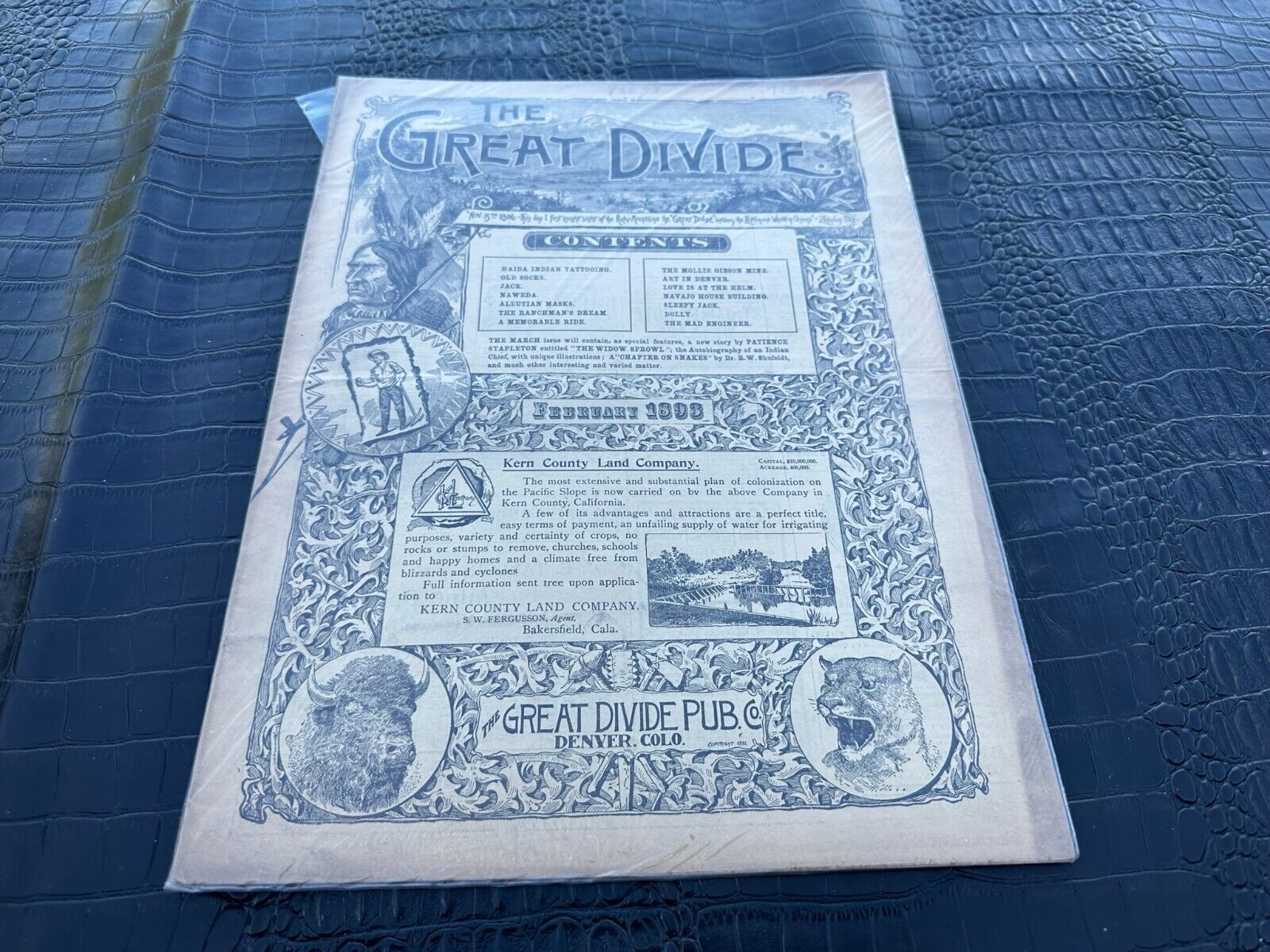FEBRUARY 1893 THE GREAT DIVIDE western America magazine
