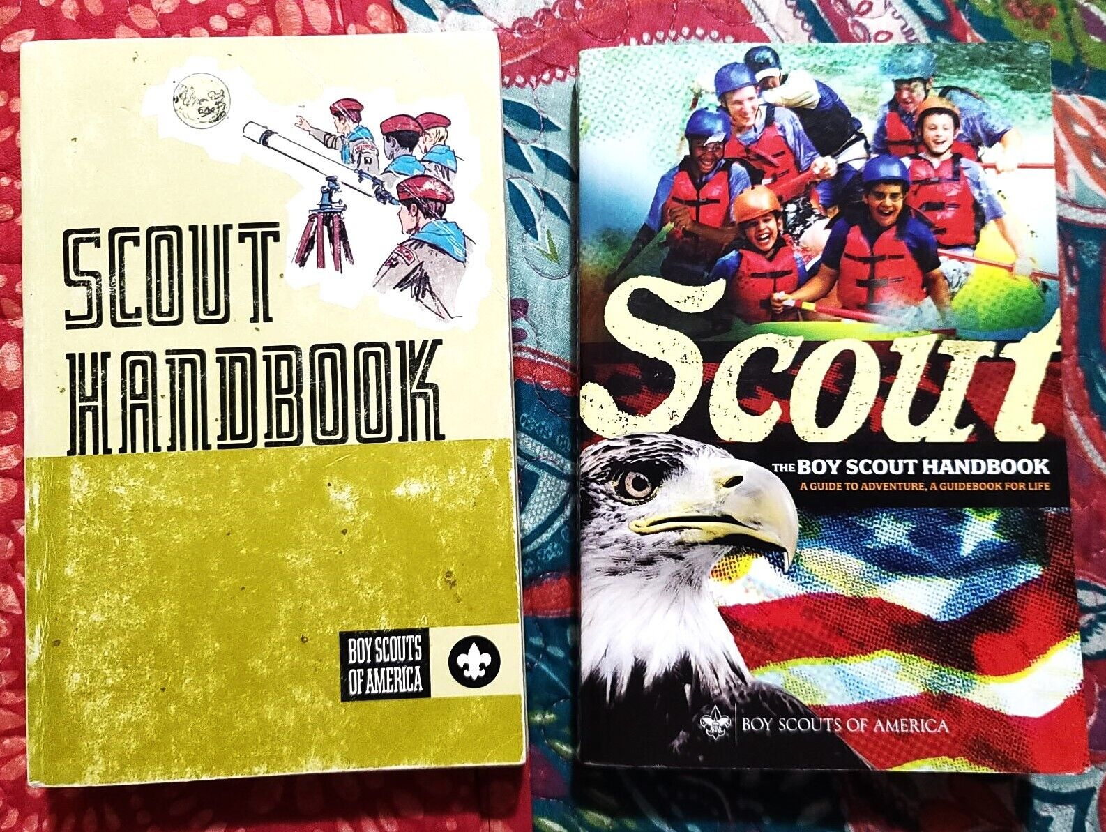 Lot of 2 Boy Scout Handbook:  8th Edition & 12th Edition **BS - 802/772 VG PB