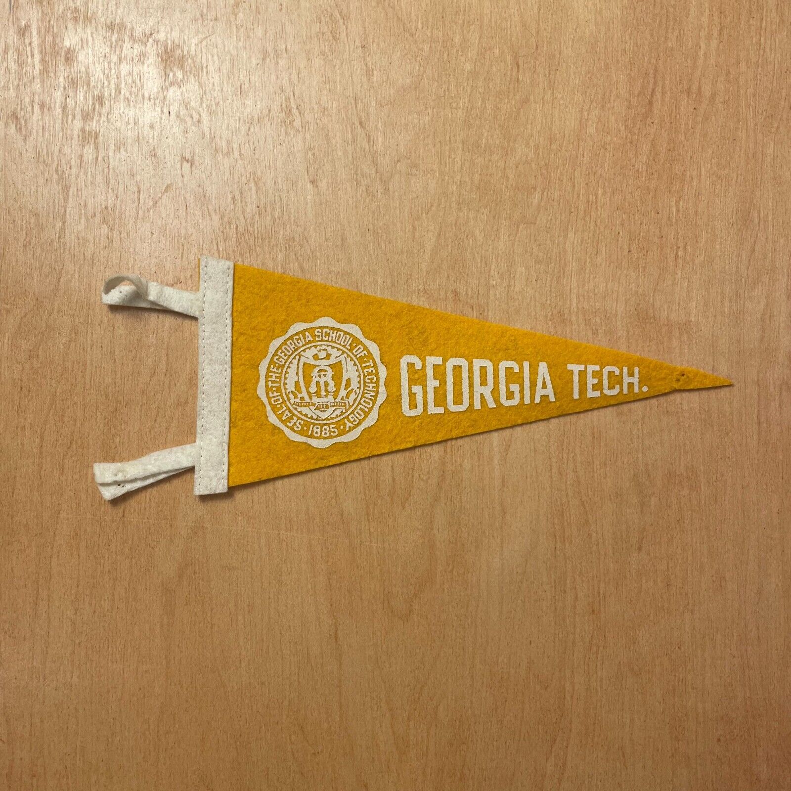 Vintage 1950s Georgia Tech 4x9 Felt Pennant Flag