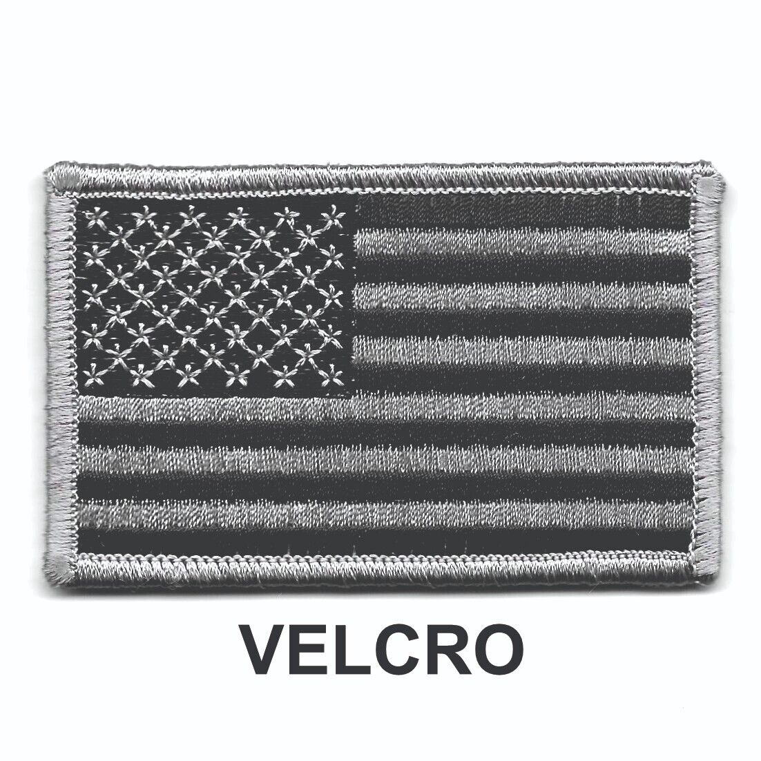 Urban Grey Black United States US Flag Patch Fits For VELCRO® BRAND Fasteners