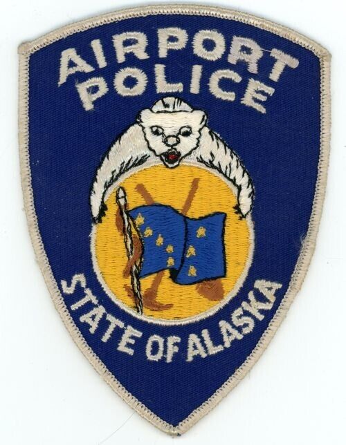 ALASKA AK AIRPORT POLICE NICE OLD VINTAGE SHOULDER PATCH SHERIFF