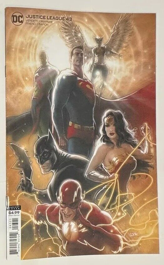 DC Comics Justice League #43 Kaare Andrews Variant Cover Comic