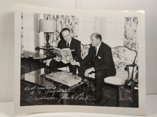 Seventh-day Adventist Governor John Reed Maine Photo 8x10 Black White Autograph?