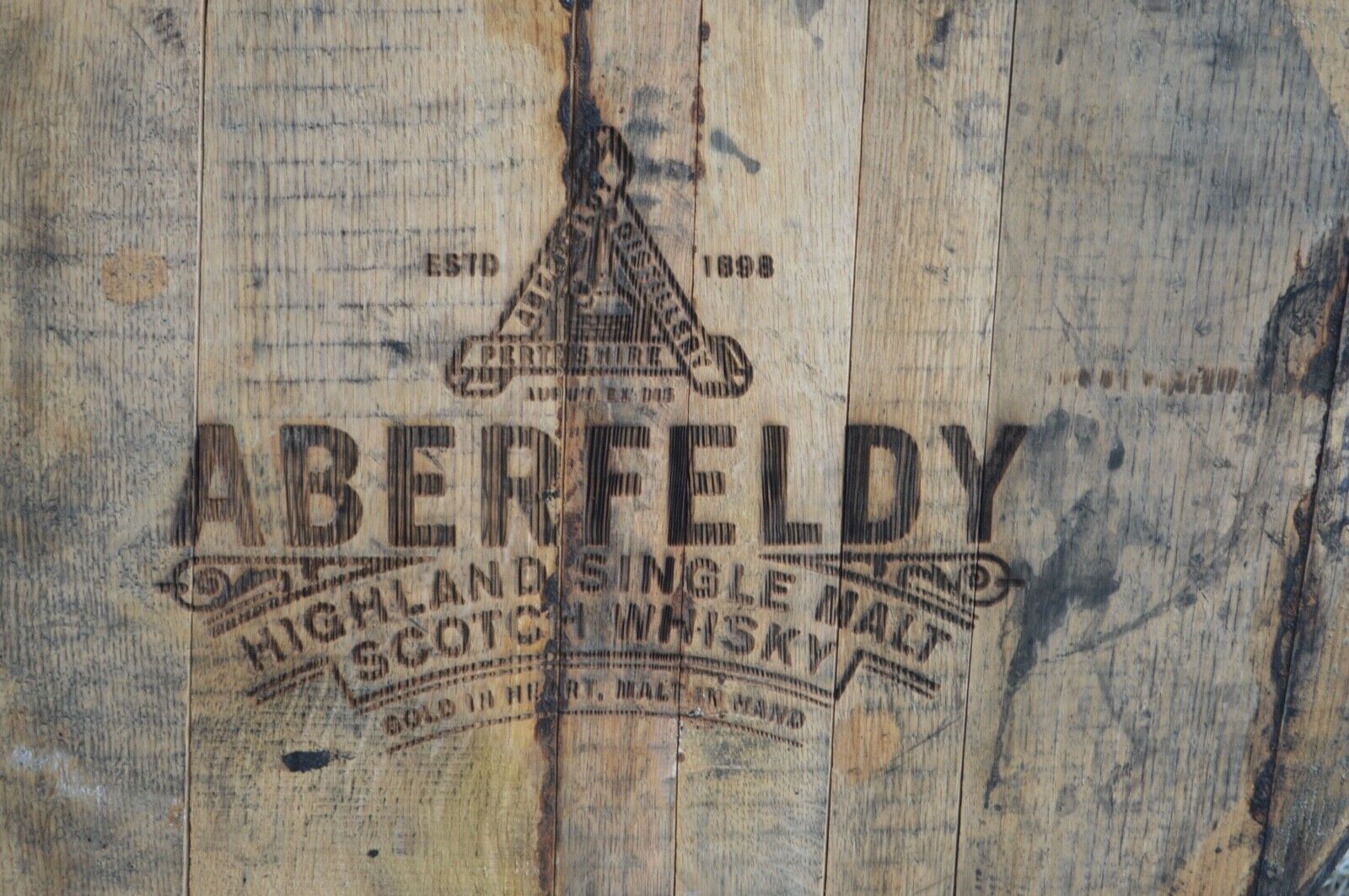 Aberfeldy Scotch Whiskey Barrel Head/Lid