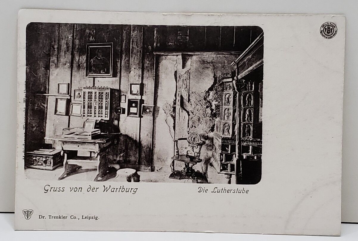 Die Lutherstube Gruss von der Wartburg Postcard B1
