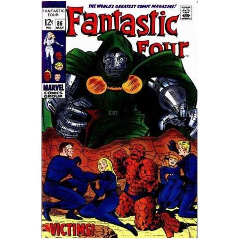 Fantastic Four #86  - 1961 series Marvel comics VF minus [z%