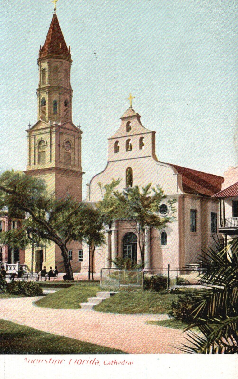 Postcard FL St Augustine Florida Cathedral Undivided Back Vintage PC G1725