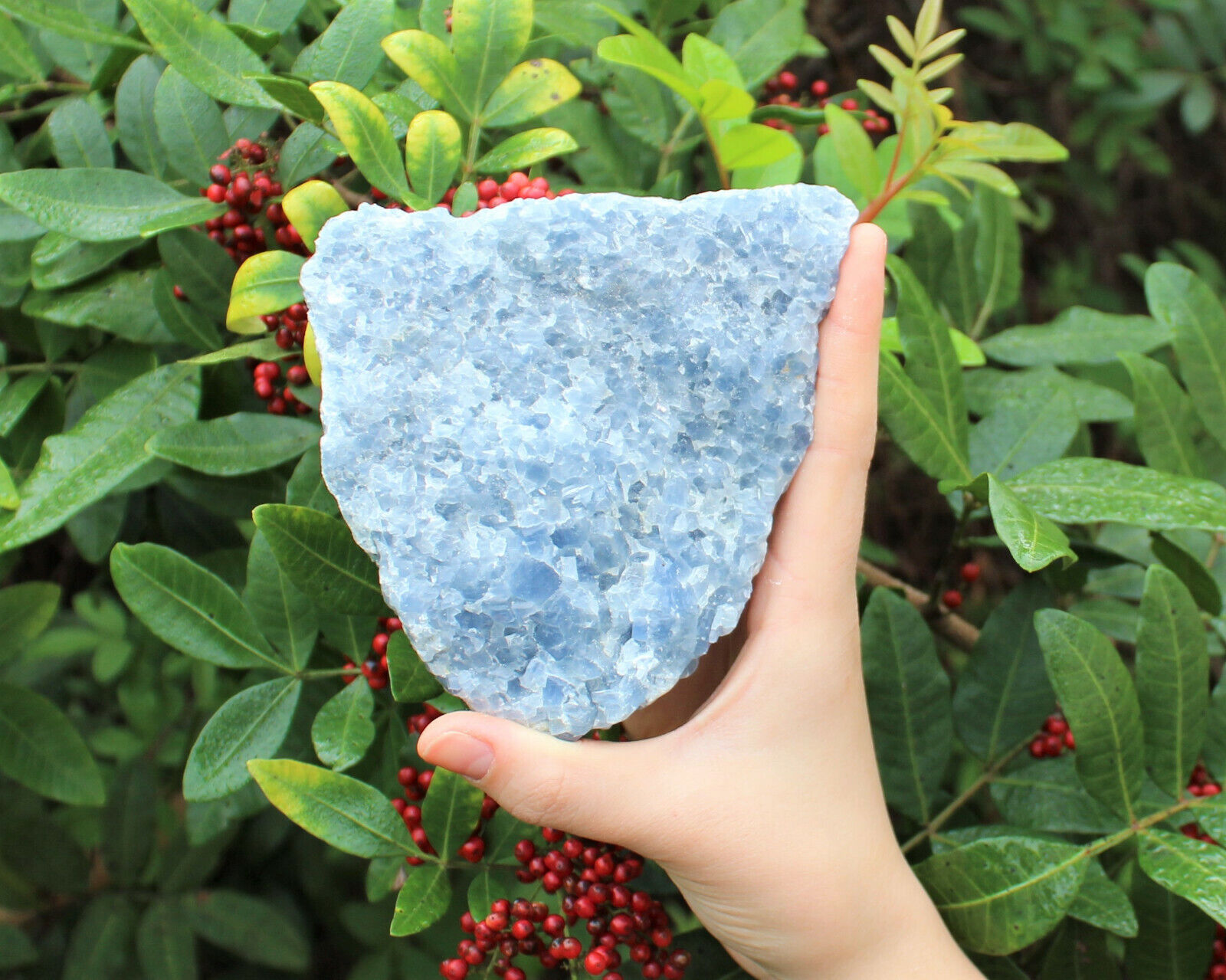 JUMBO Rough Natural Blue Calcite Chunks, Huge Raw Blue Calcite Crystals, Mexico