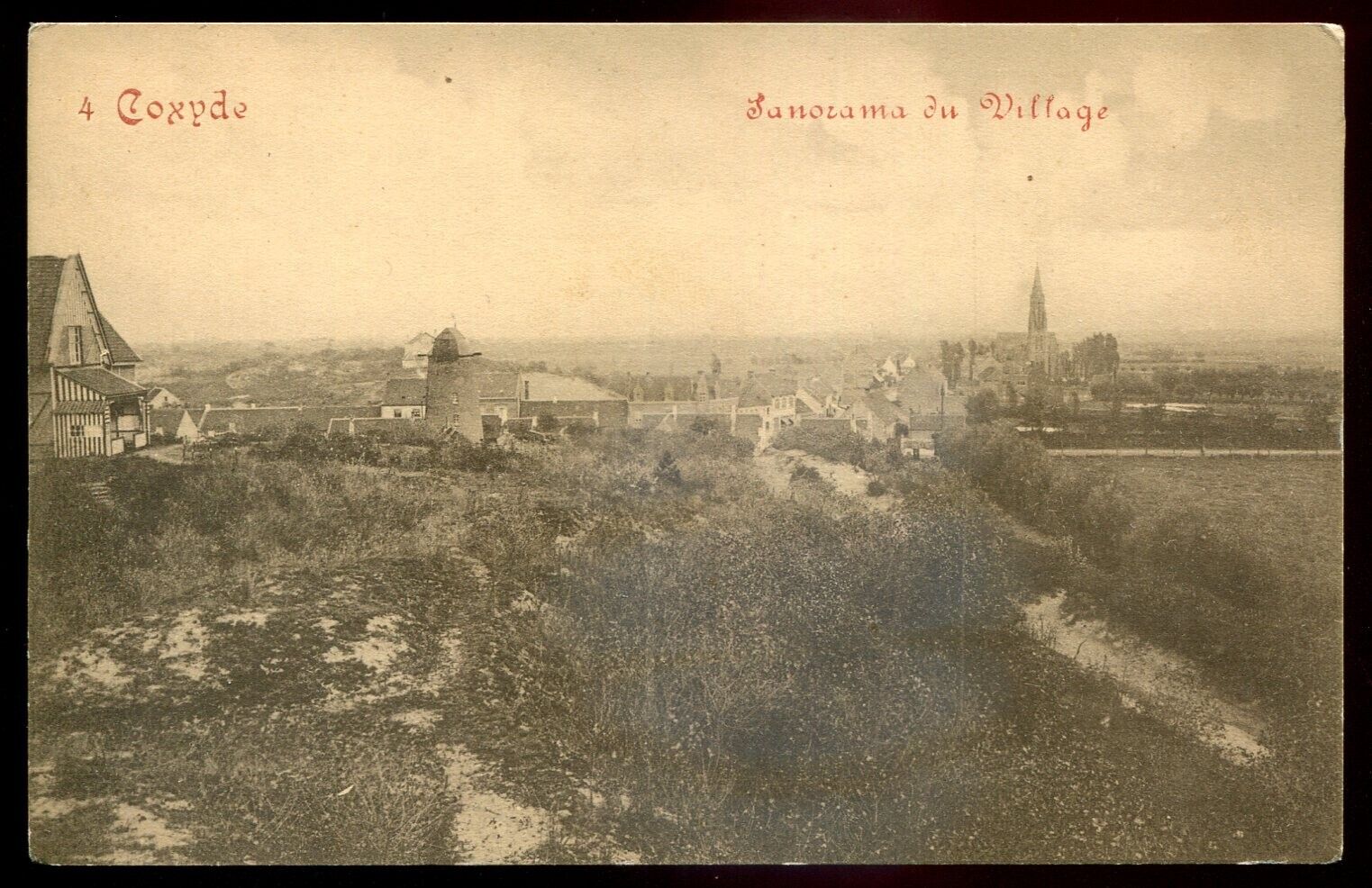 BELGIUM Coxyde/ Koksijde Postcard 1910s Panoramic View