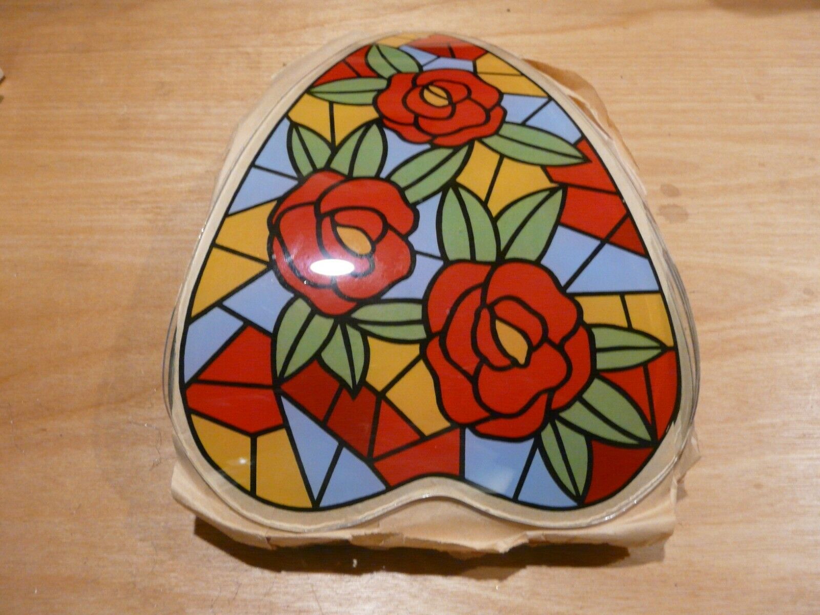 OK Lighting Glass Panel - Large Multiple Rose Mosaic