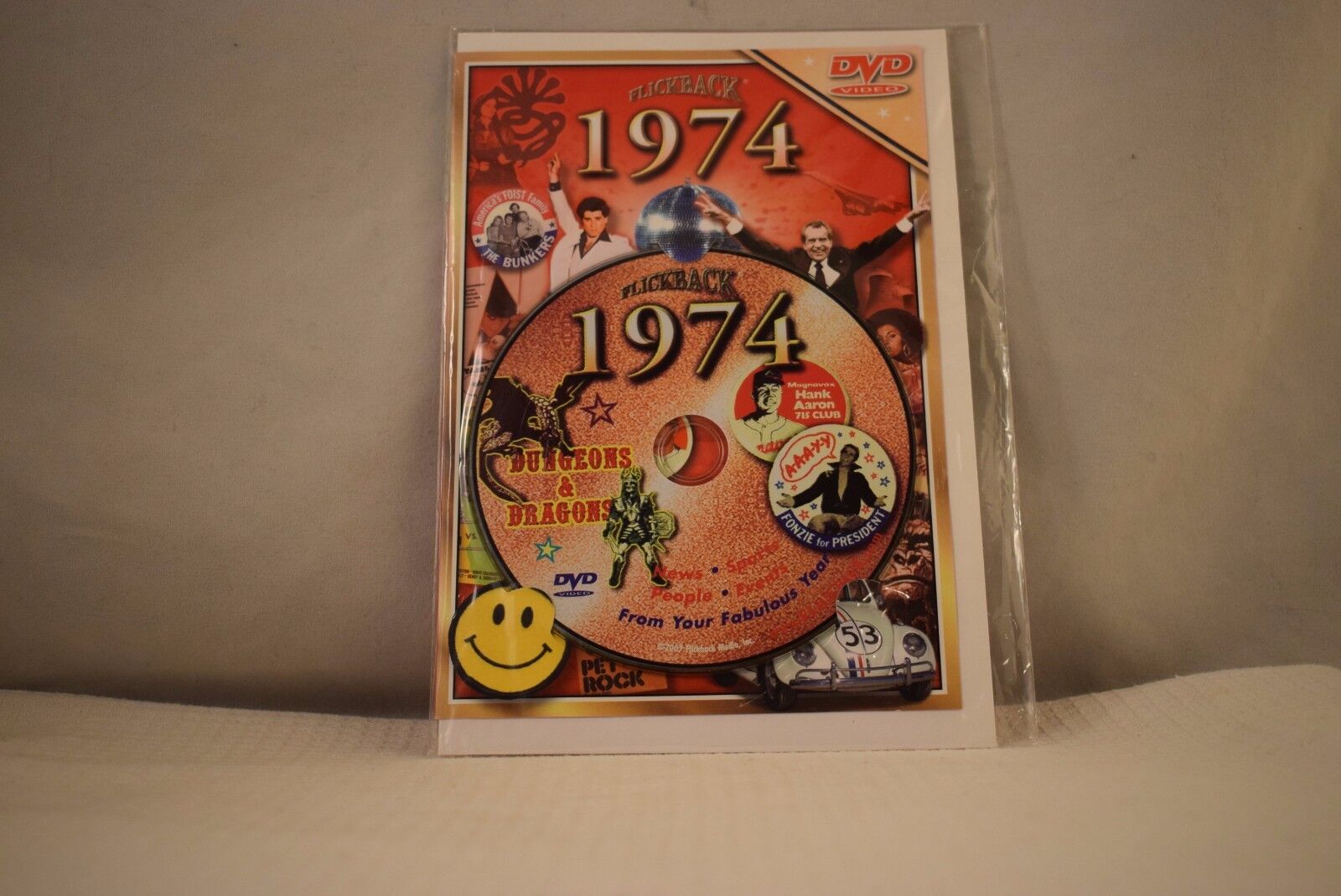  Flickback Greeting or Birthday Card With DVD  For Those Born in 1974    (v417)