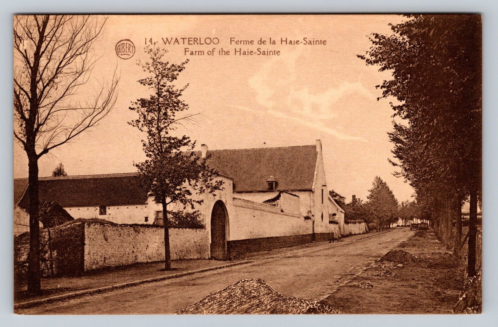 Albert Dohmen Phototype Antique Postcard Waterloo Farm of the Haie-Sainte