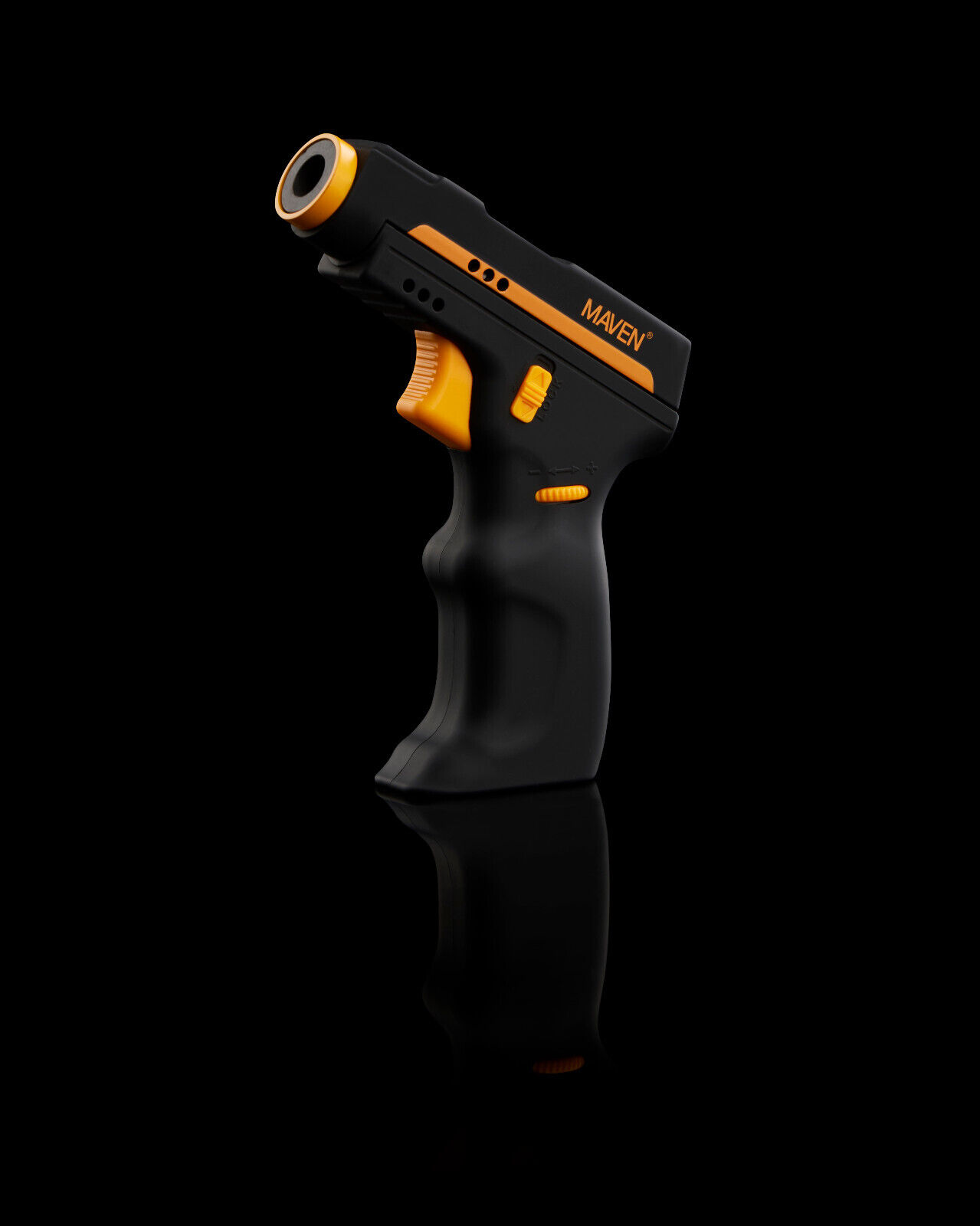 Maven Model K  Handheld Torch Lighter((Black/Orange)) - Refillable