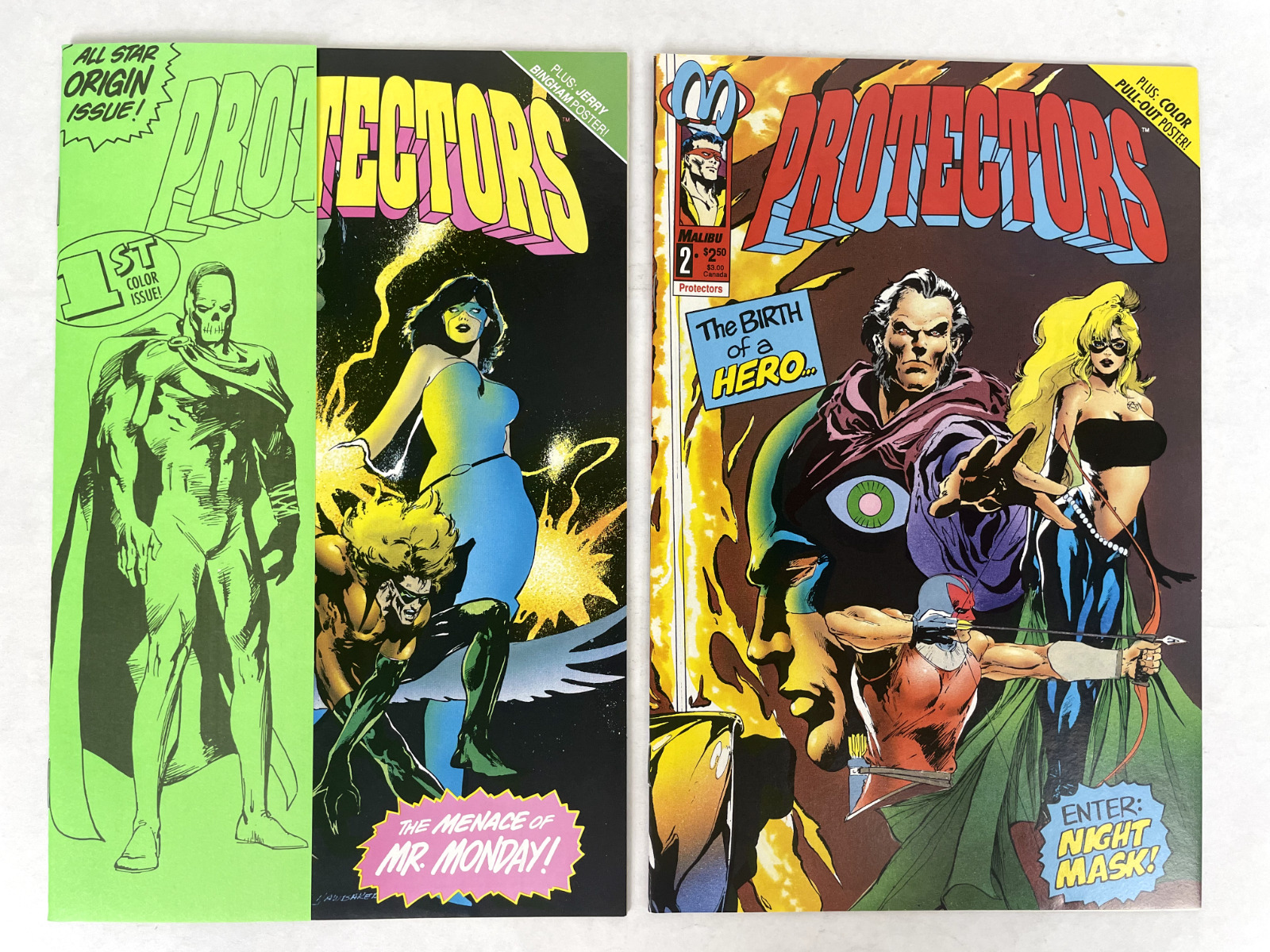 Protectors #1-2 (1992, Malibu Comics) NM