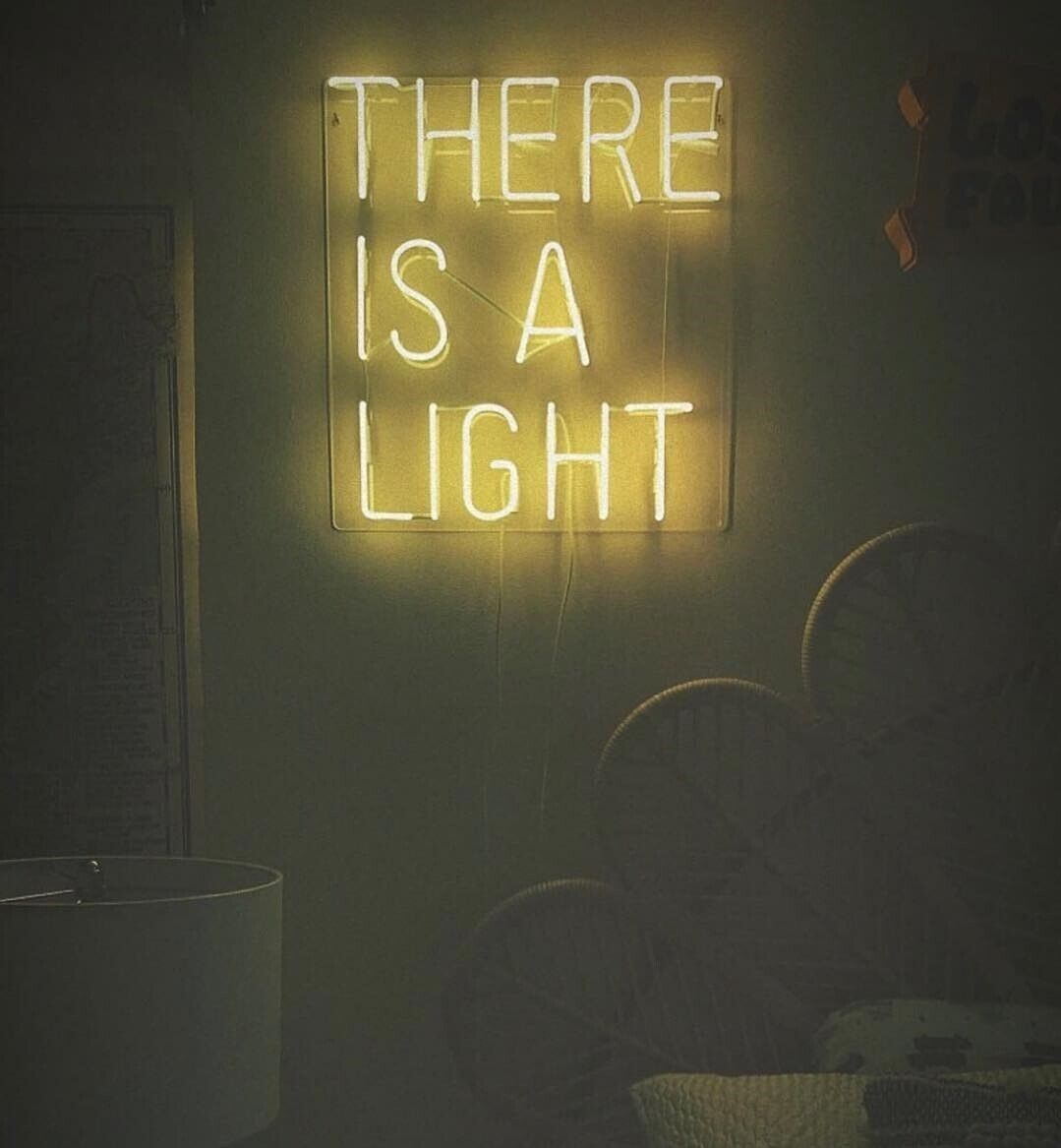 There Is A Light Neon Sign Lamp Light Acrylic 19\