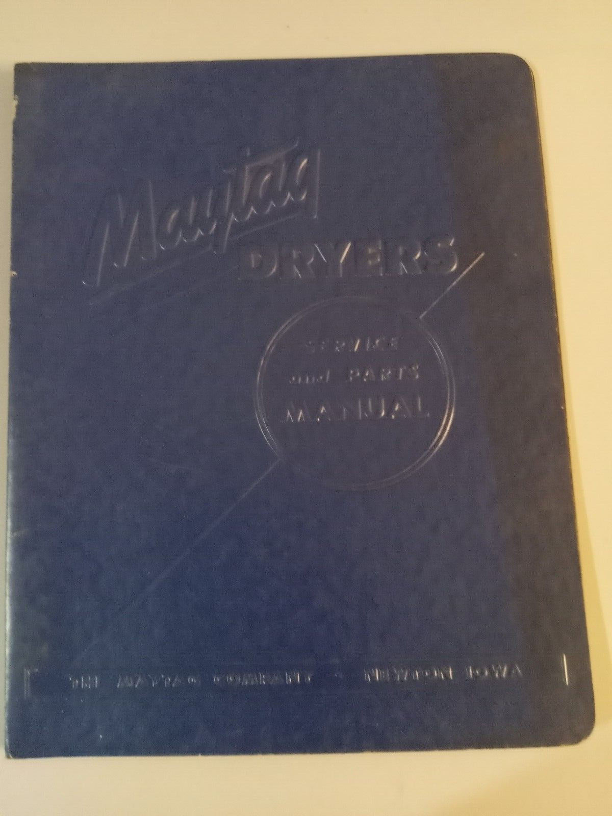 Vintage 1940 - 1950\'s MAYTAG ELECTRIC DRYER SERVICE MANUAL - Model 60-W