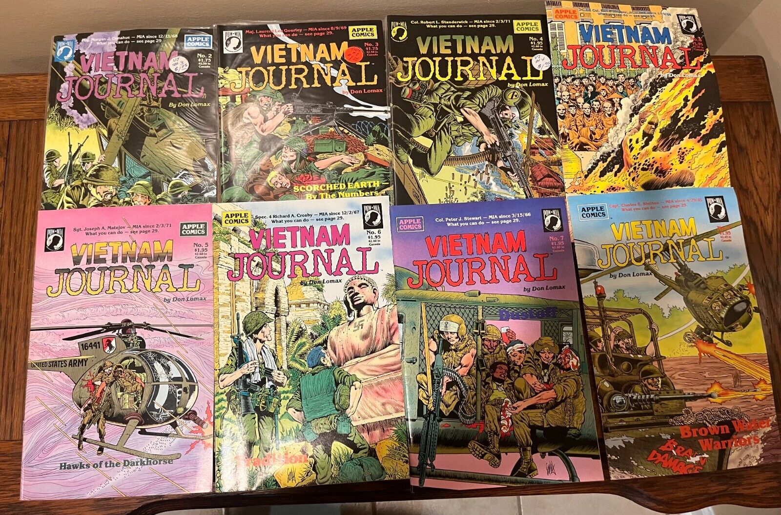 Appel Comics - VIETNAM JOURNAL by Don Lomax Lot of 8