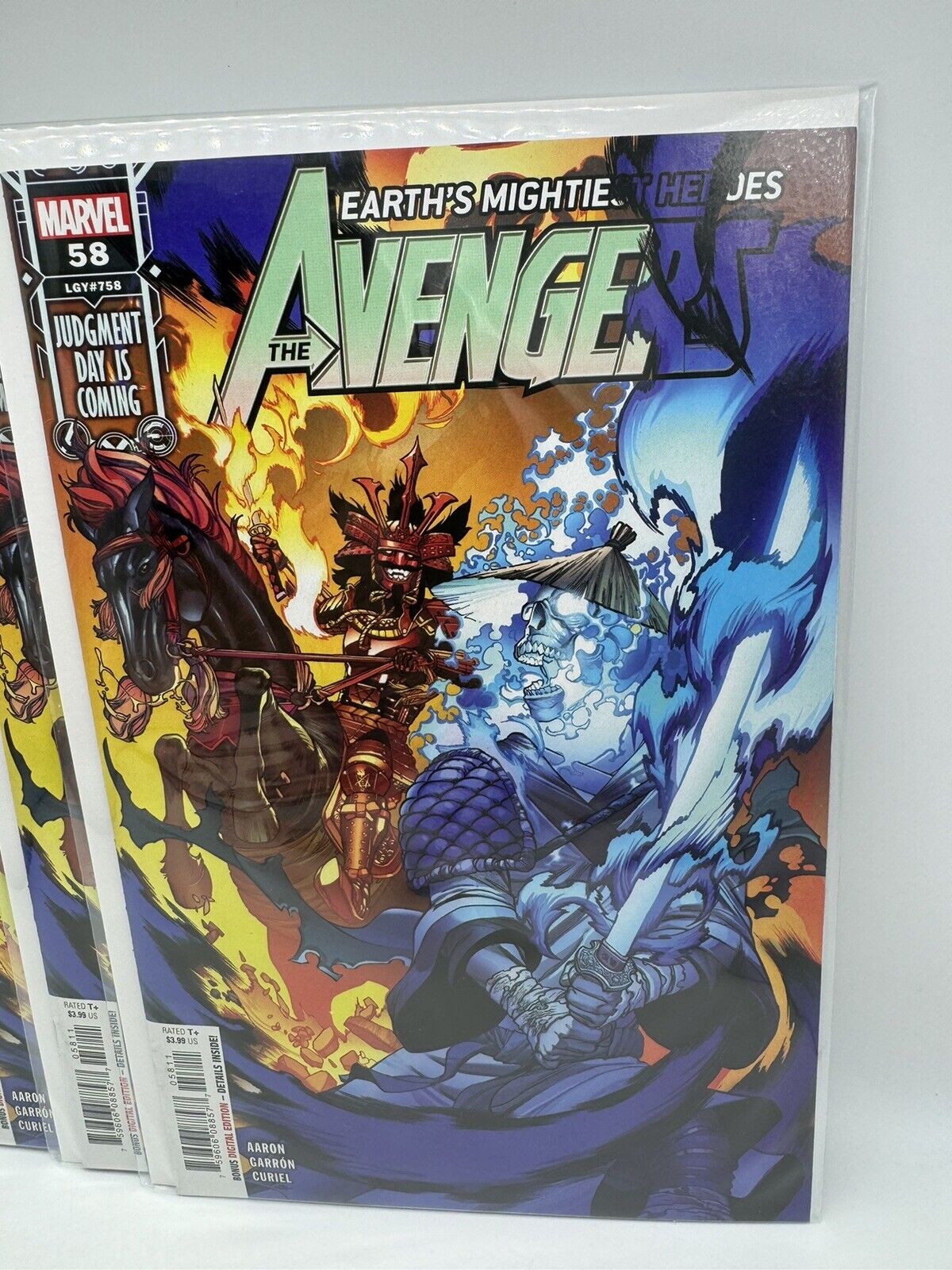 (3) Avengers #58 2022 1st Appearance of Ghost Ronin, Samurai of Vengeance Marvel