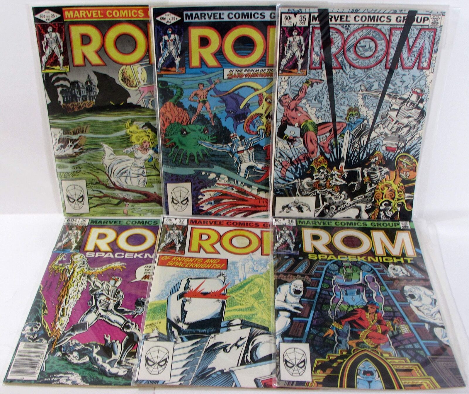 ROM Lot of 6 #33,34,35,36,37,38 Marvel (1982) NM- 1st Print Comic Books