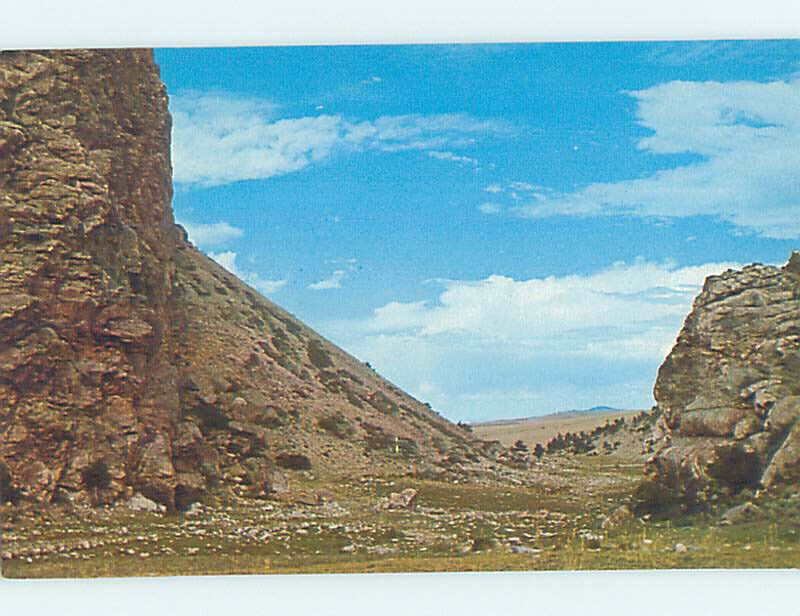 Pre-1980 NATURE SCENE Rawlins - Near Laramie & Rock Springs Wyoming WY AD6293