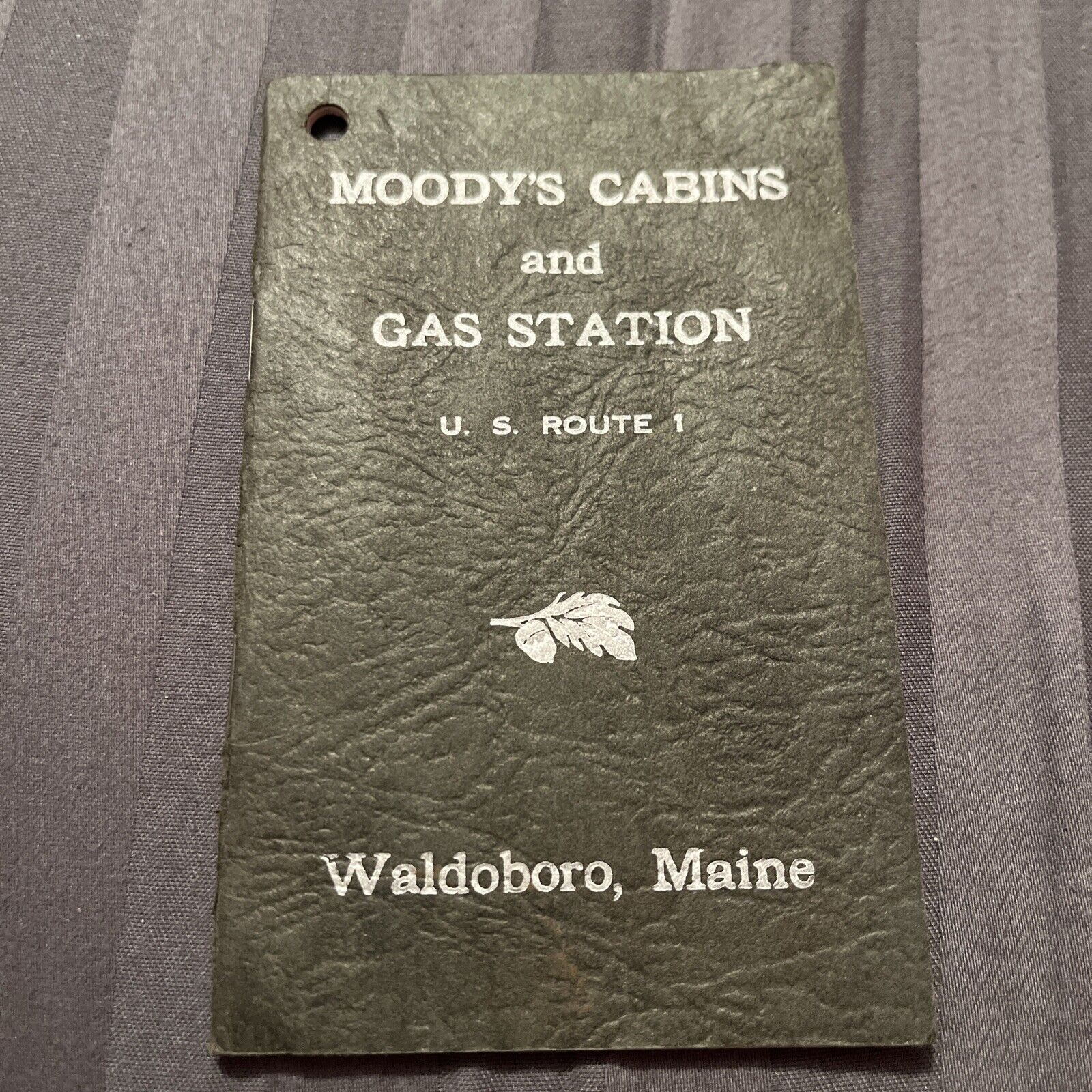 Moody\'s Cabins And Gas Station Booklet 1938 Route 1 Waldoboro Maine