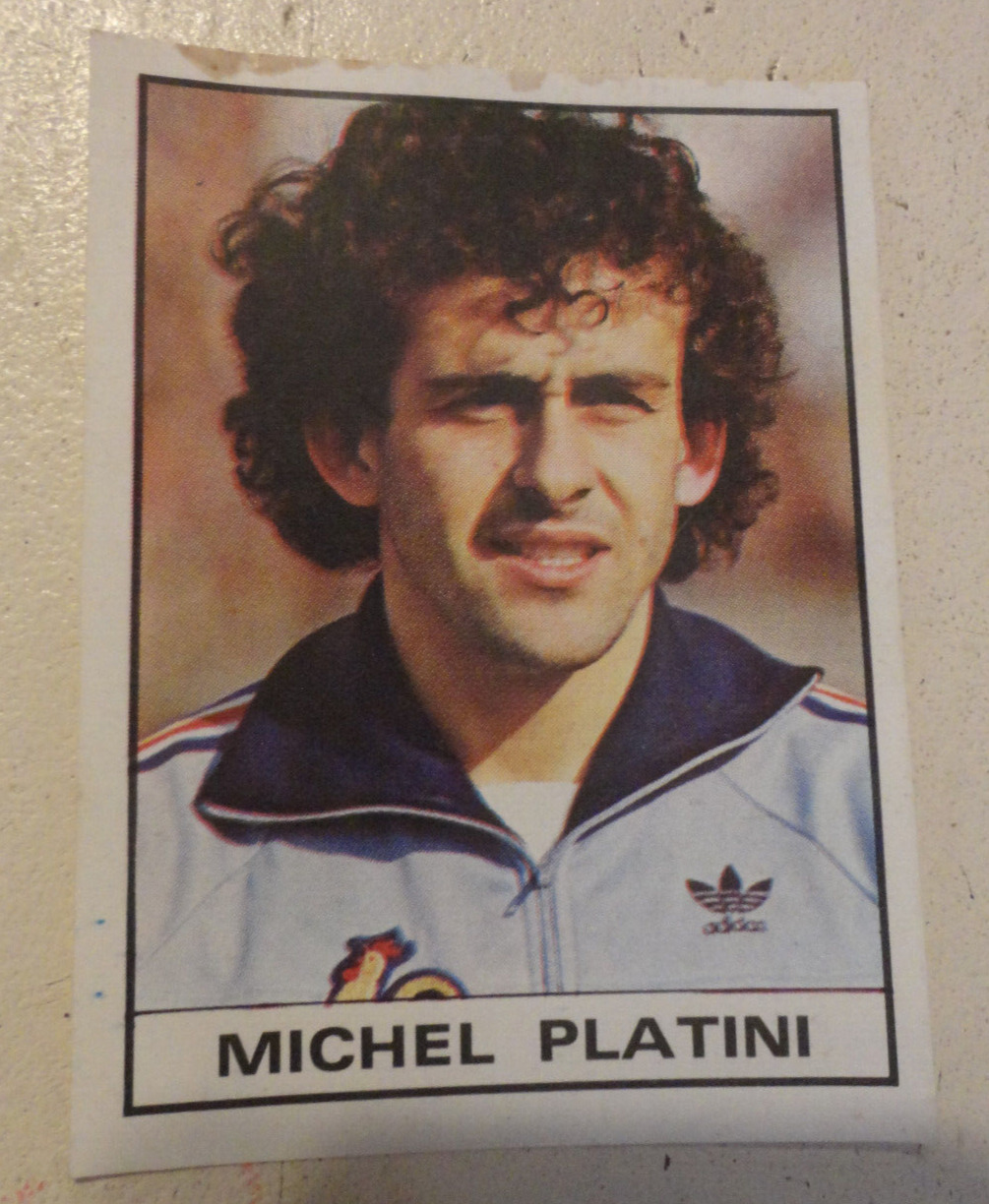 MICHEL PLATINI STICKERS PANINI FOOTBALL 84 N°1 .