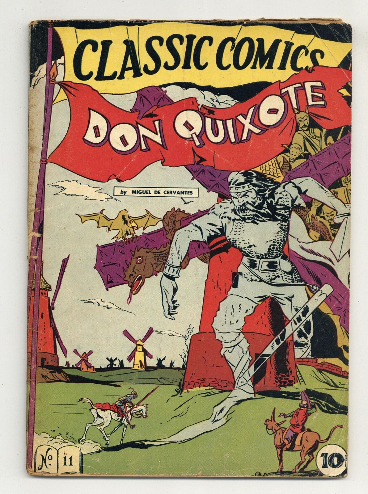Classics Illustrated 011 Don Quixote #1 GD+ 2.5 1943