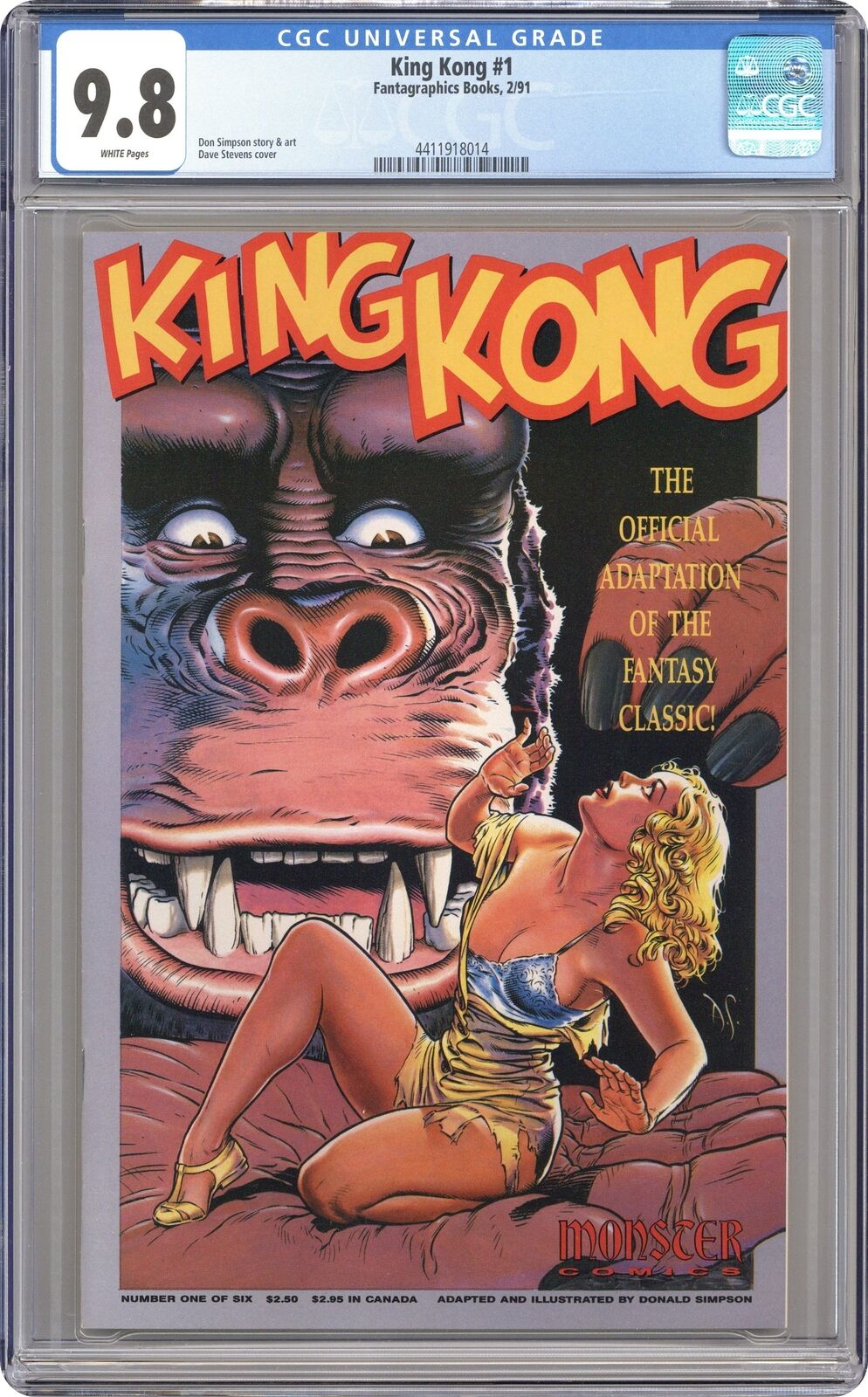 King Kong #1 CGC 9.8 1991 4411918014