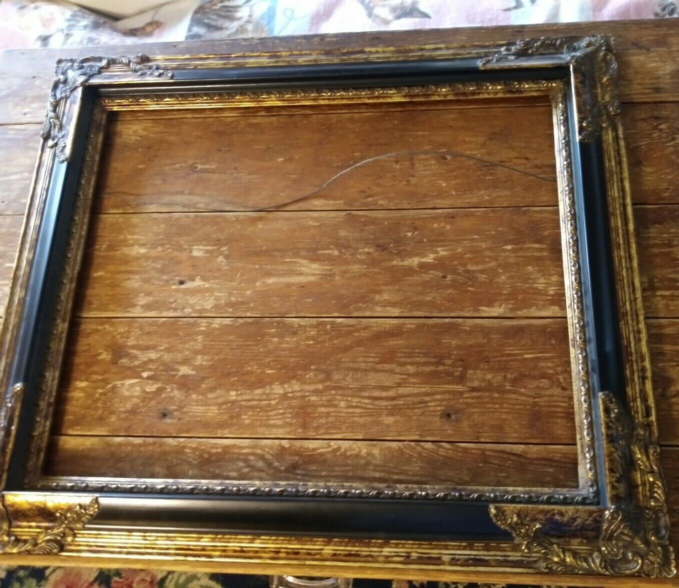 Gorgeous ornate picture frame XL carved Gilt French Regency style 24x28 CHIC