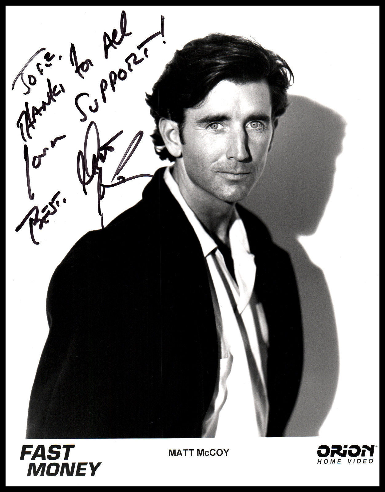 Matt McCoy 🖋🎥 Original Signed Autograph Hollywood Actor Photo K 16
