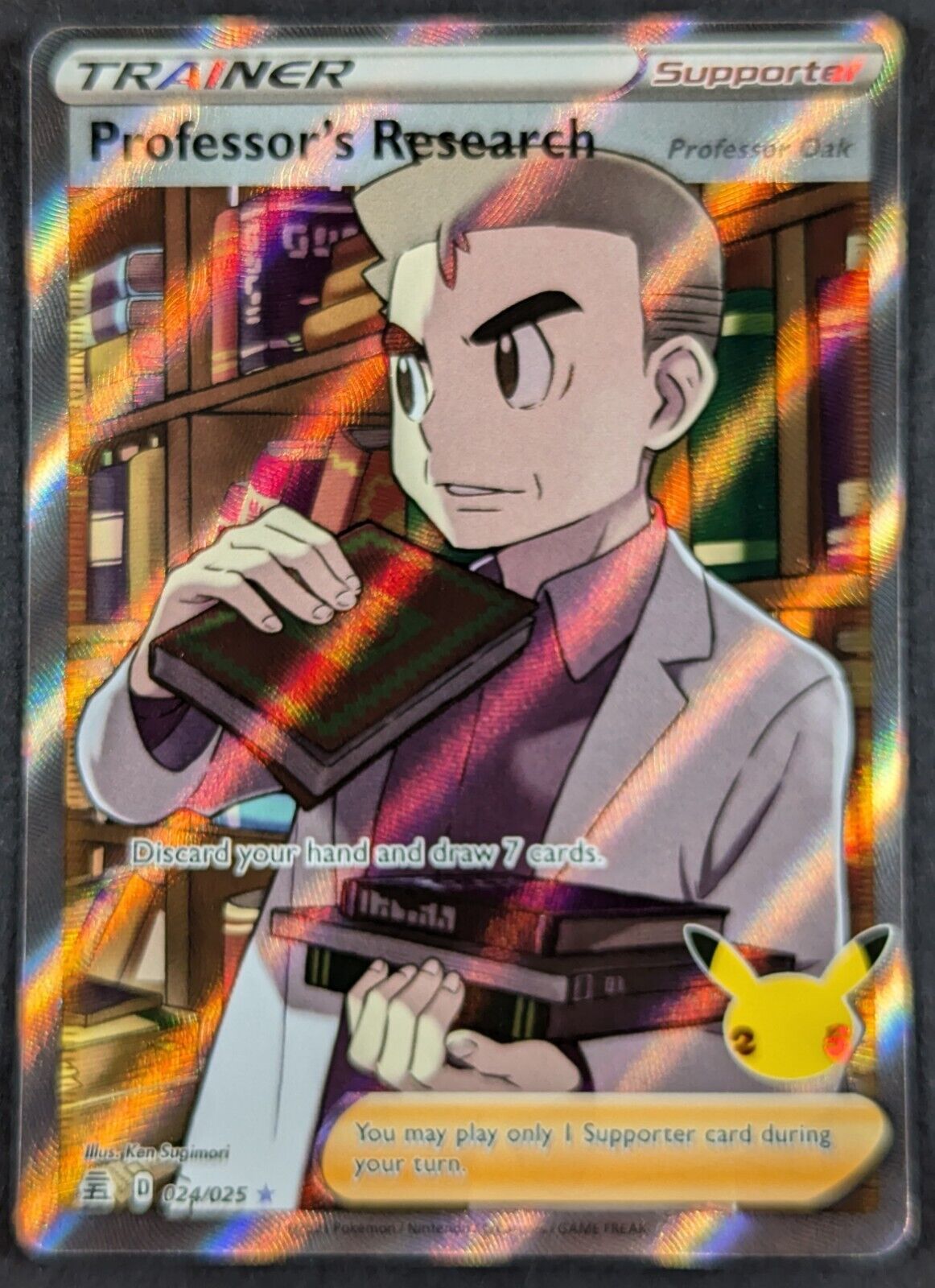 Professor\'s Research 2021 Full Art Ultra Rare Holo Pokemon Card 024/025 (NM)