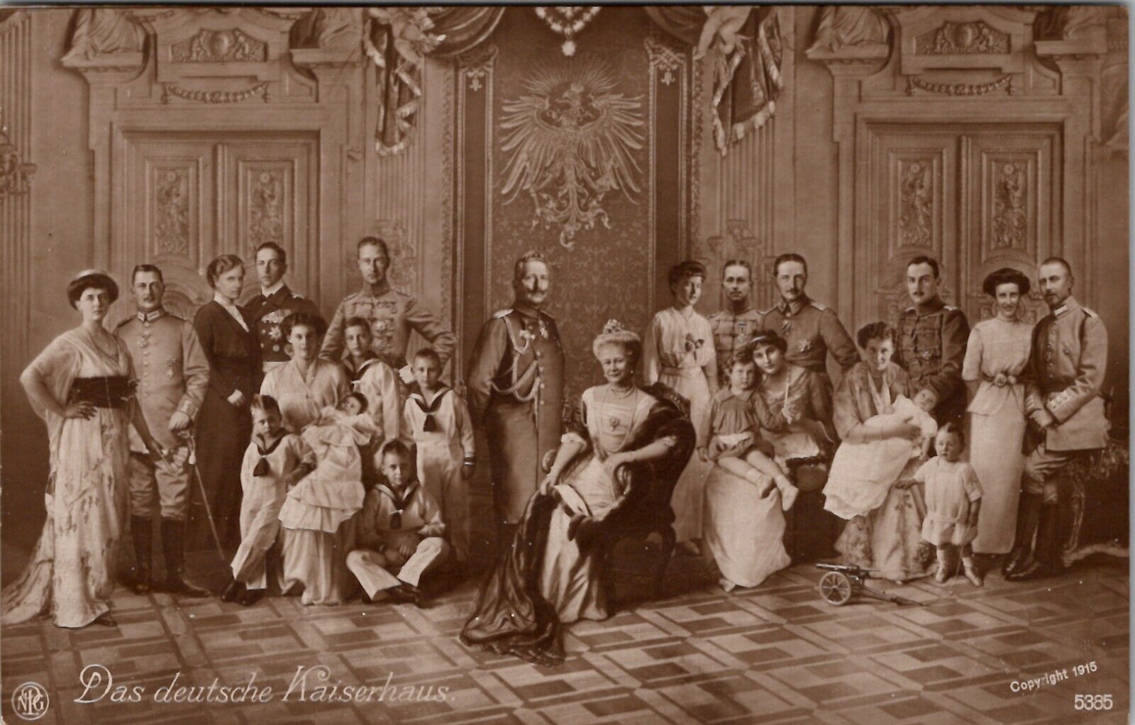 RPPC The German Imperial House, Das deutsche Kaiserhaus 1915 Royalty Postcard X1