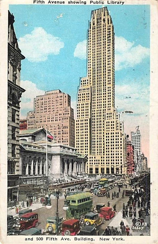 1938 Postcard, Fifth Avenue + More,  New York City (NYC), NY*