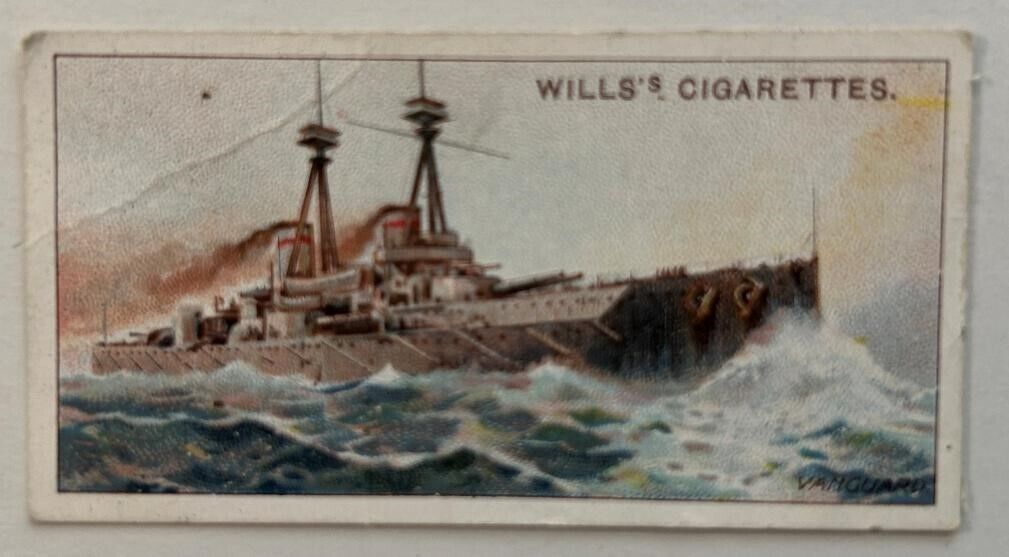 VANGUARD (Navy) Full color cigarette card - 1910