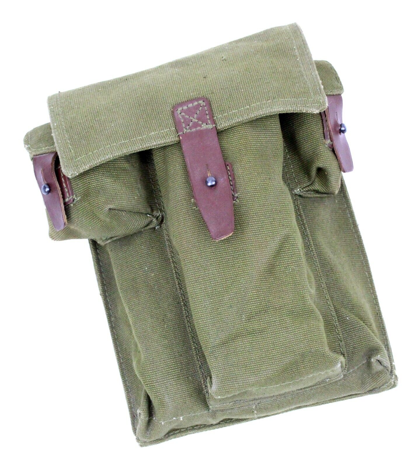 Romanian Military Surplus 3-Cell Magazine Pouch in Excellent Unissued Condition