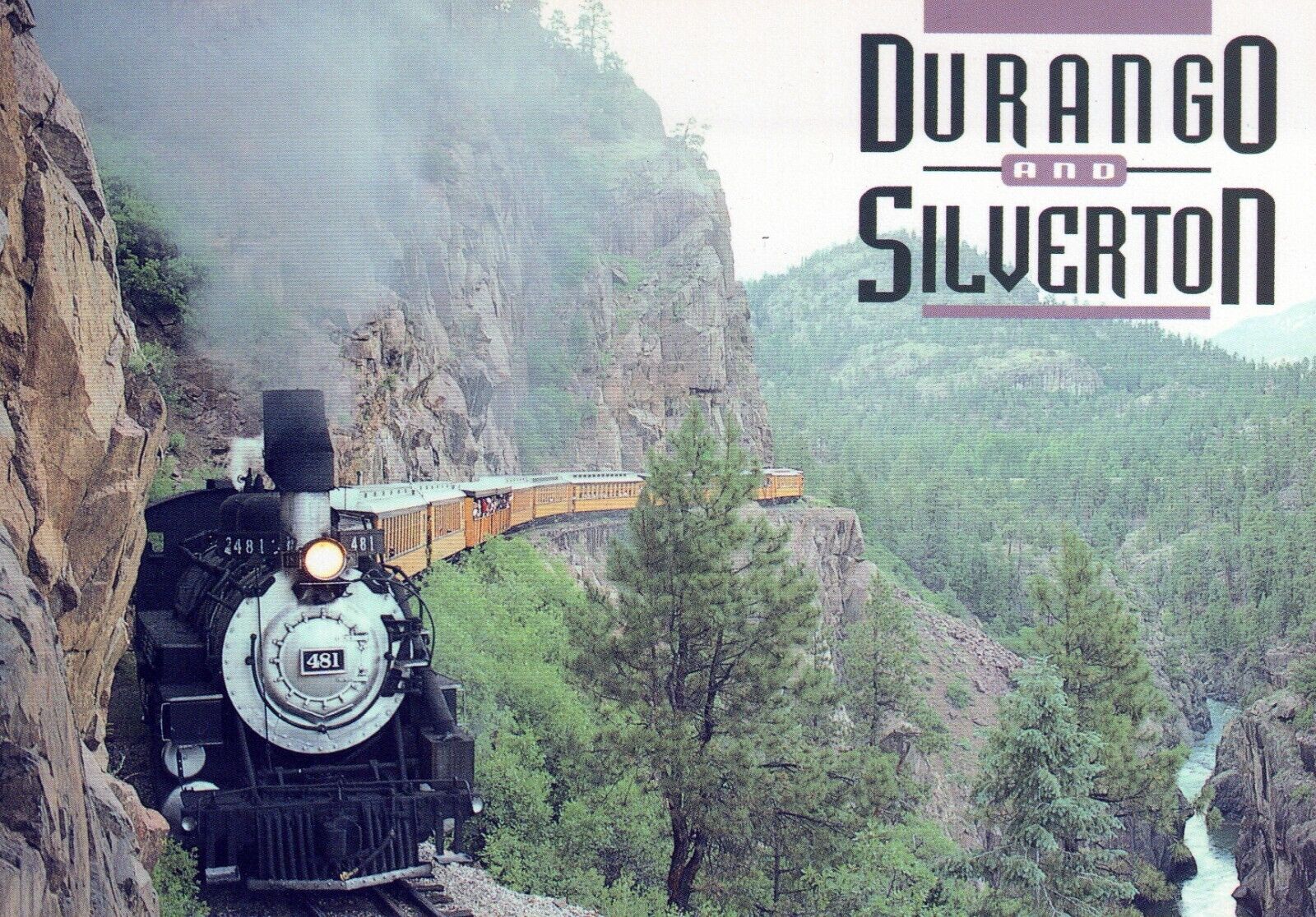 Durango And Silverton Railroad Colorado Chrome 4x6 UNP Postcard
