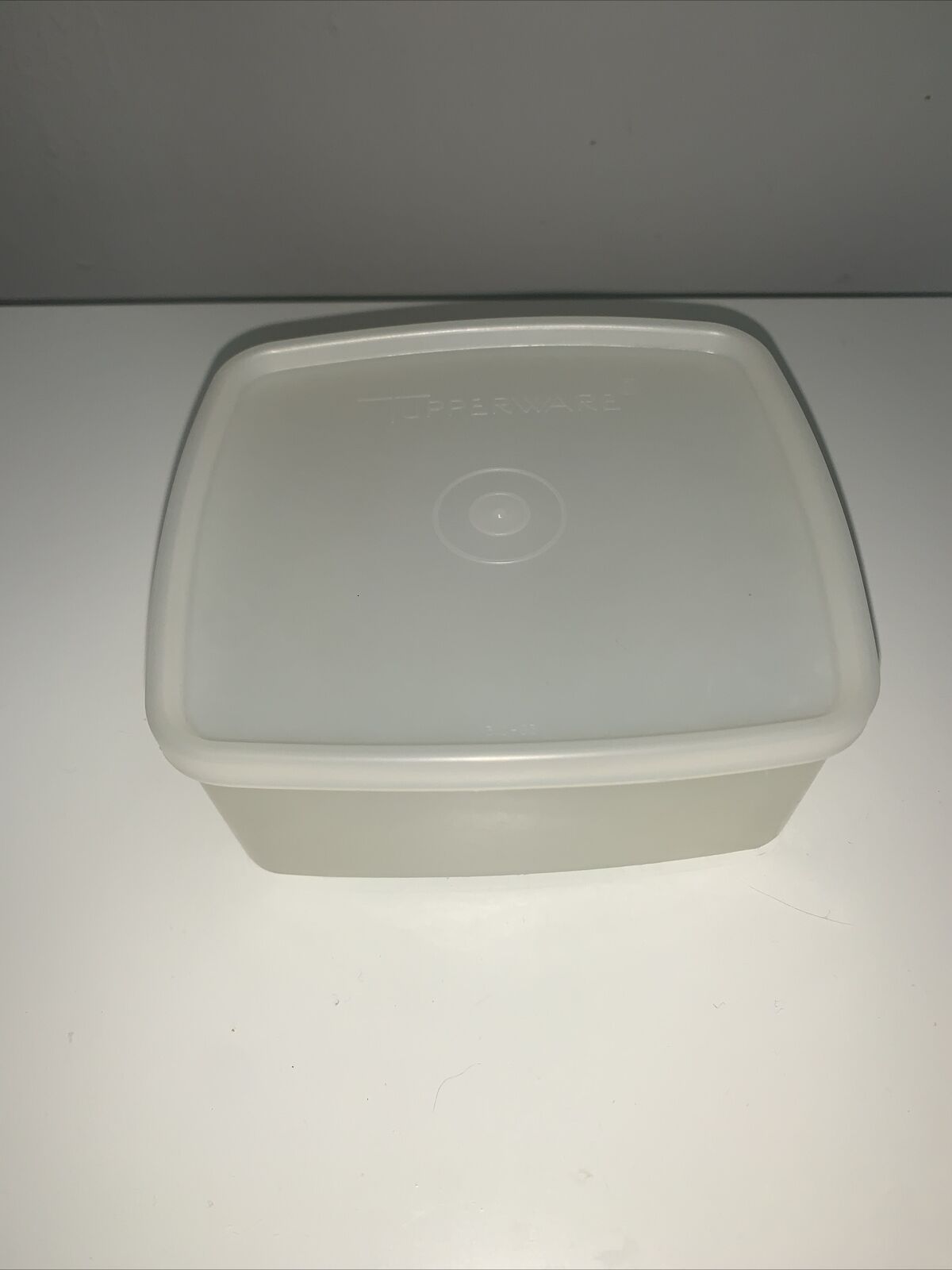Vintage TUPPERWARE Small Square Storage Container with lid Made In USA L5