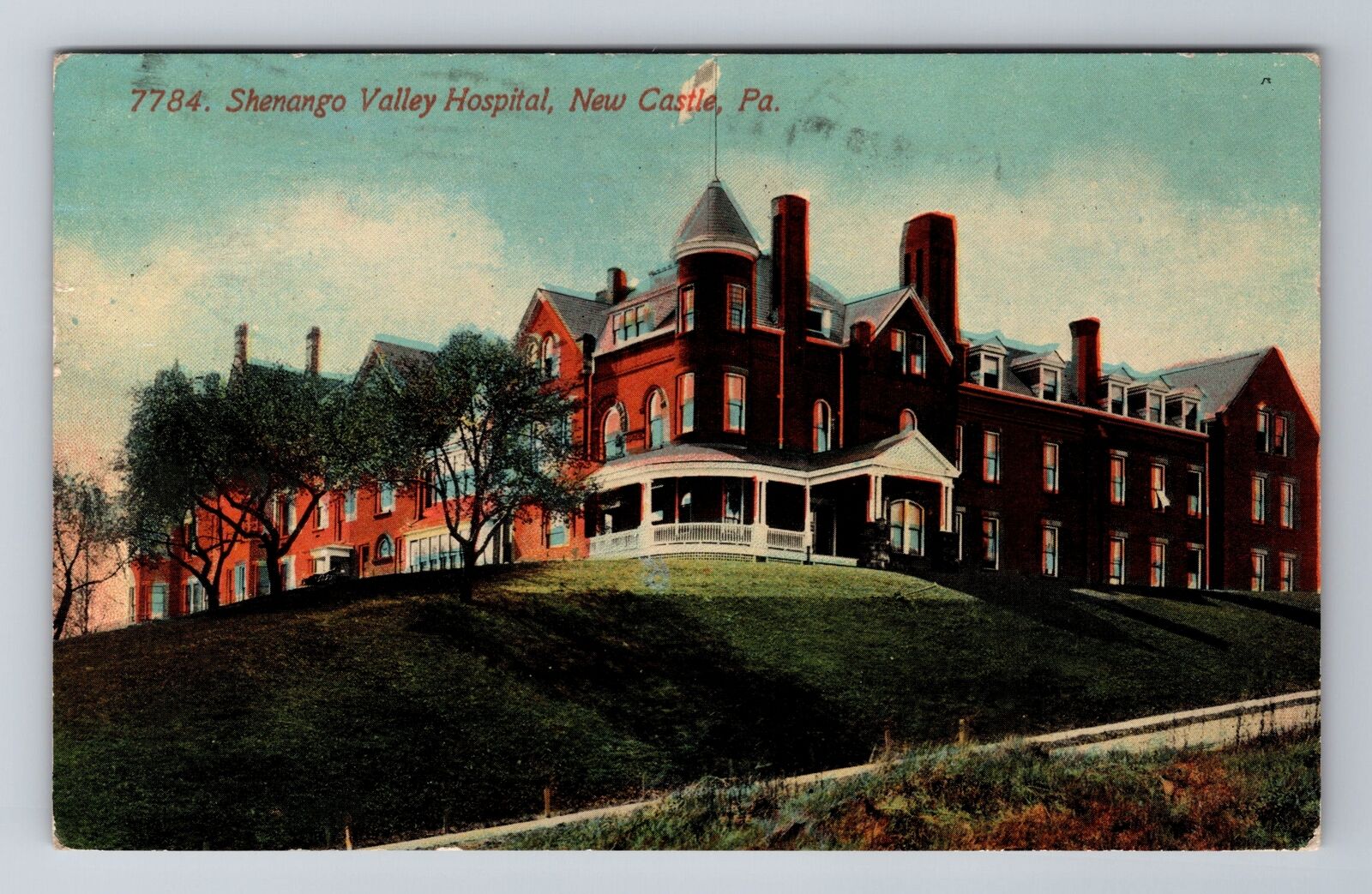 New Castle PA-Pennsylvania, Shenango Valley Hospital, Antique Vintage Postcard