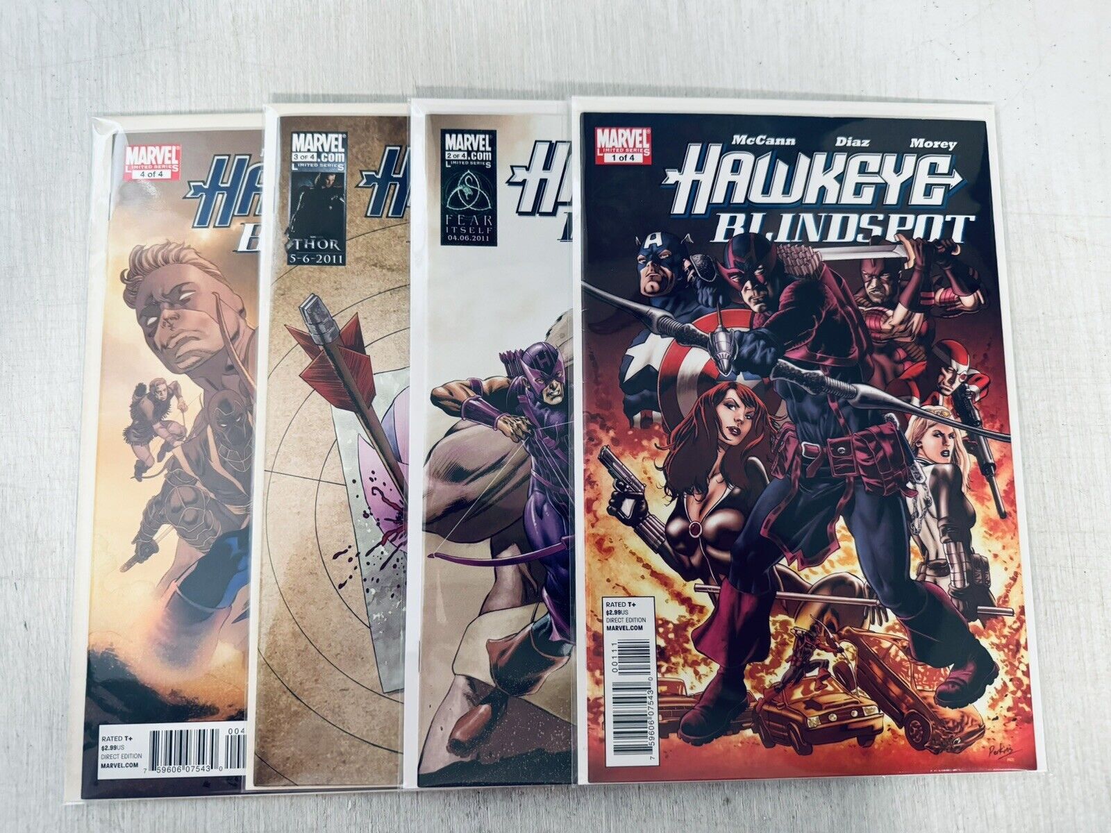 Hawkeye Blindspot (2011) #1-4, Complete Four Issue Series, VF/NM