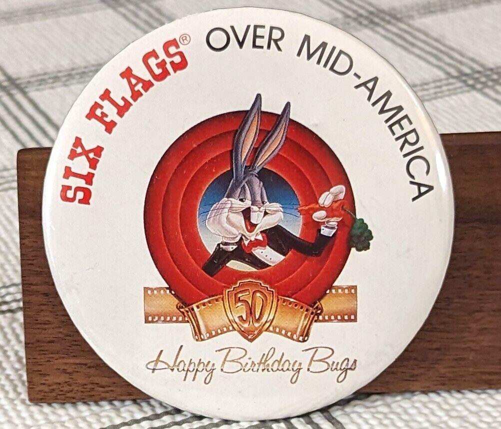 1989 Six Flags Over Mid America ( St Louis ) Bugs Bunny 50th Birthday 3\
