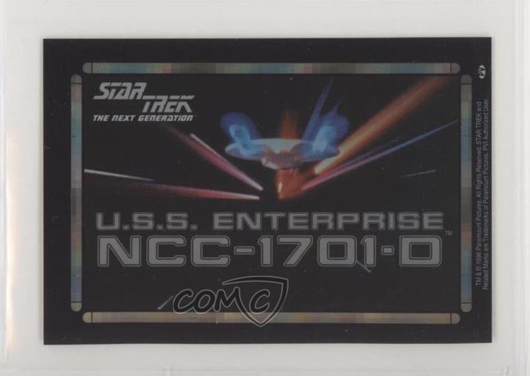 1996 Pennsylvania Vending Star Trek Stickers USS Enterprise 1f8
