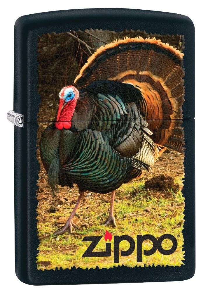 Zippo Wild Turkey Lighter, Black Matte NEW IN BOX