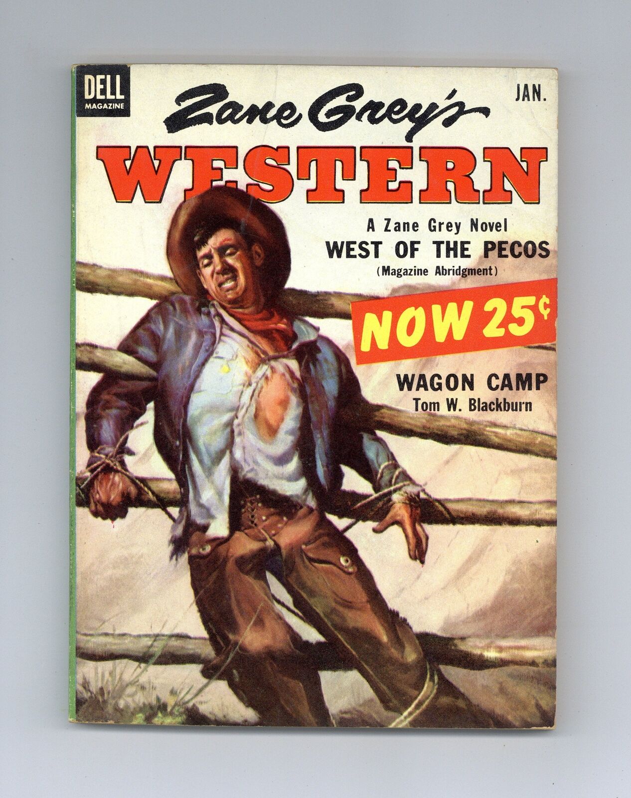 Zane Grey's Western Magazine Pulp Vol. 7 #10 FN 1954