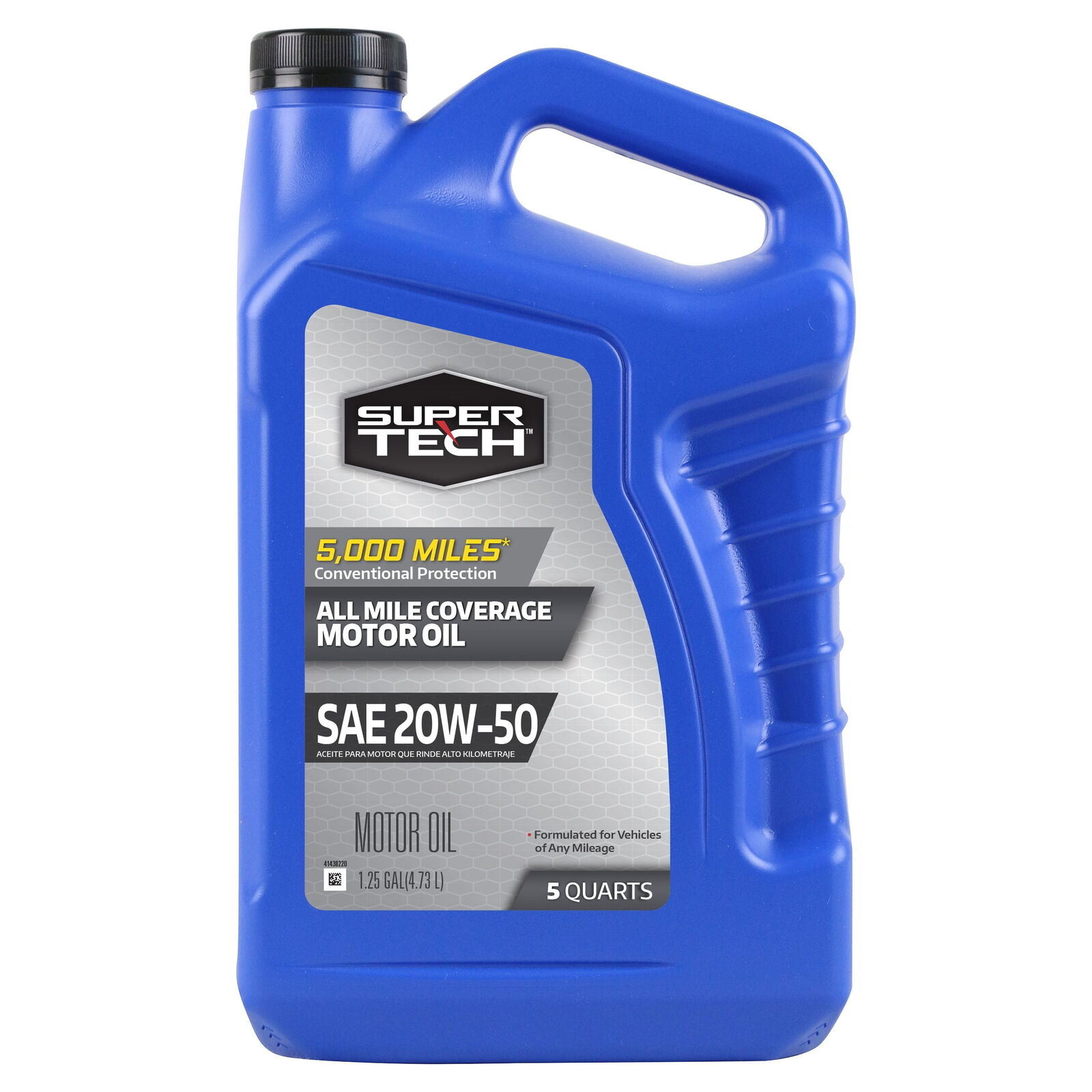 All Mileage Synthetic Blend Motor Oil SAE 20W-50, 5 Quarts