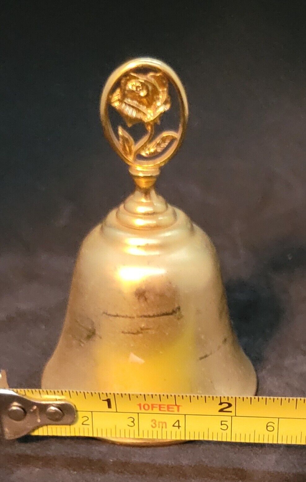 VNTG Avon 1980\'s Metal Bell Gold Color