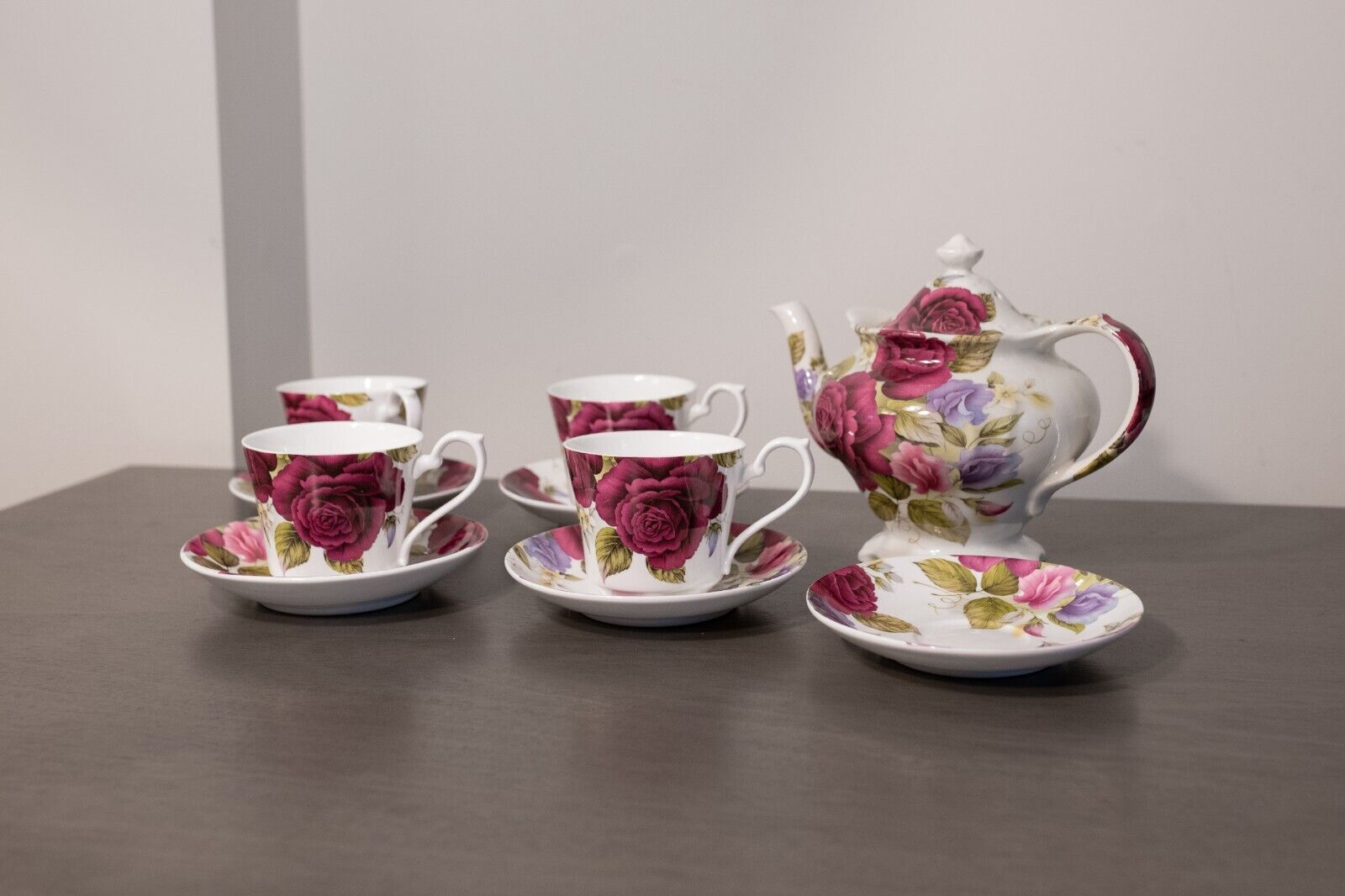 Vintage Sadler Earthenware Floral Pottery Tea Set Made for Victoria's Secret