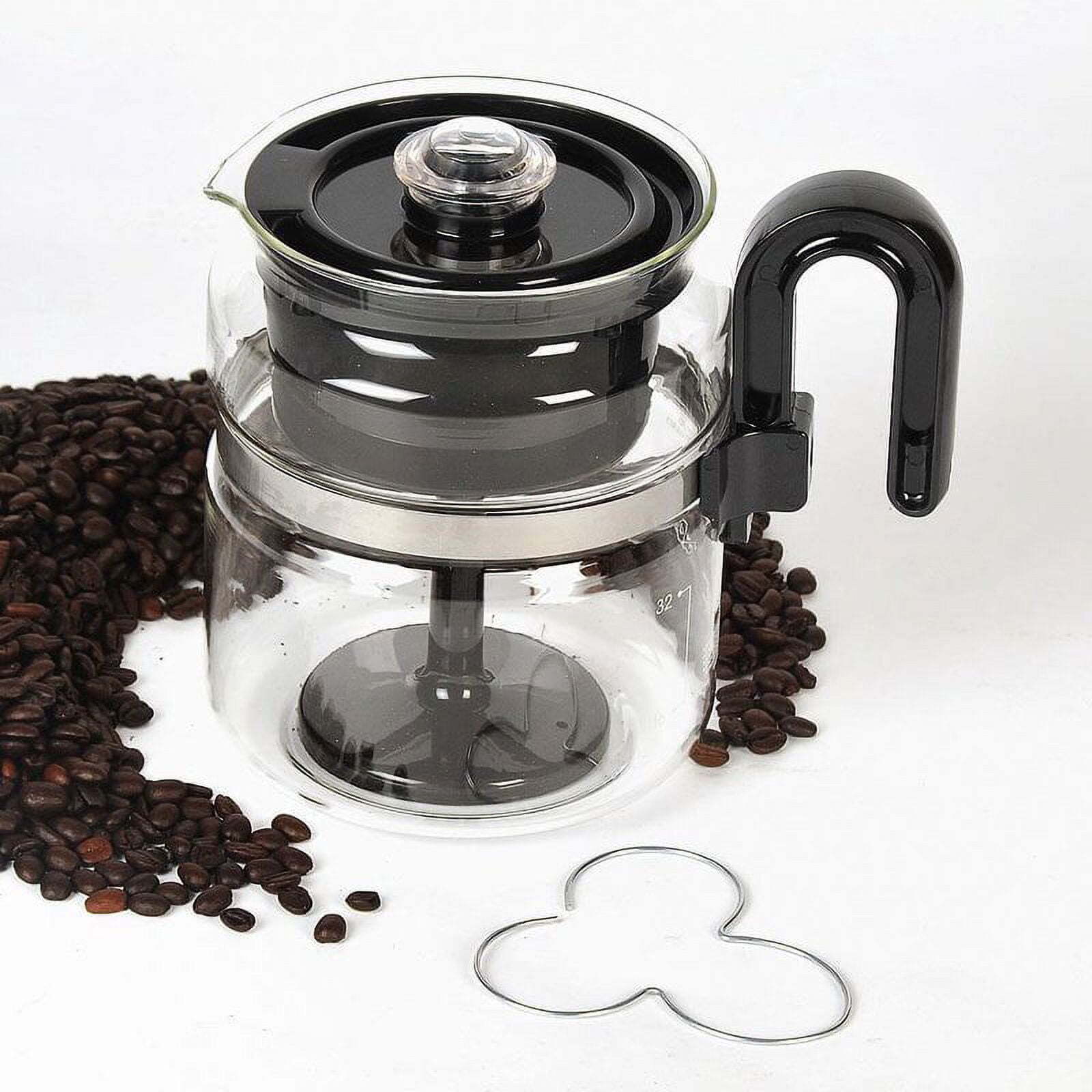 Coffee Pot 8 Cup Glass Stovetop Percolator Borosilicate Glass Dishwasher Safe N